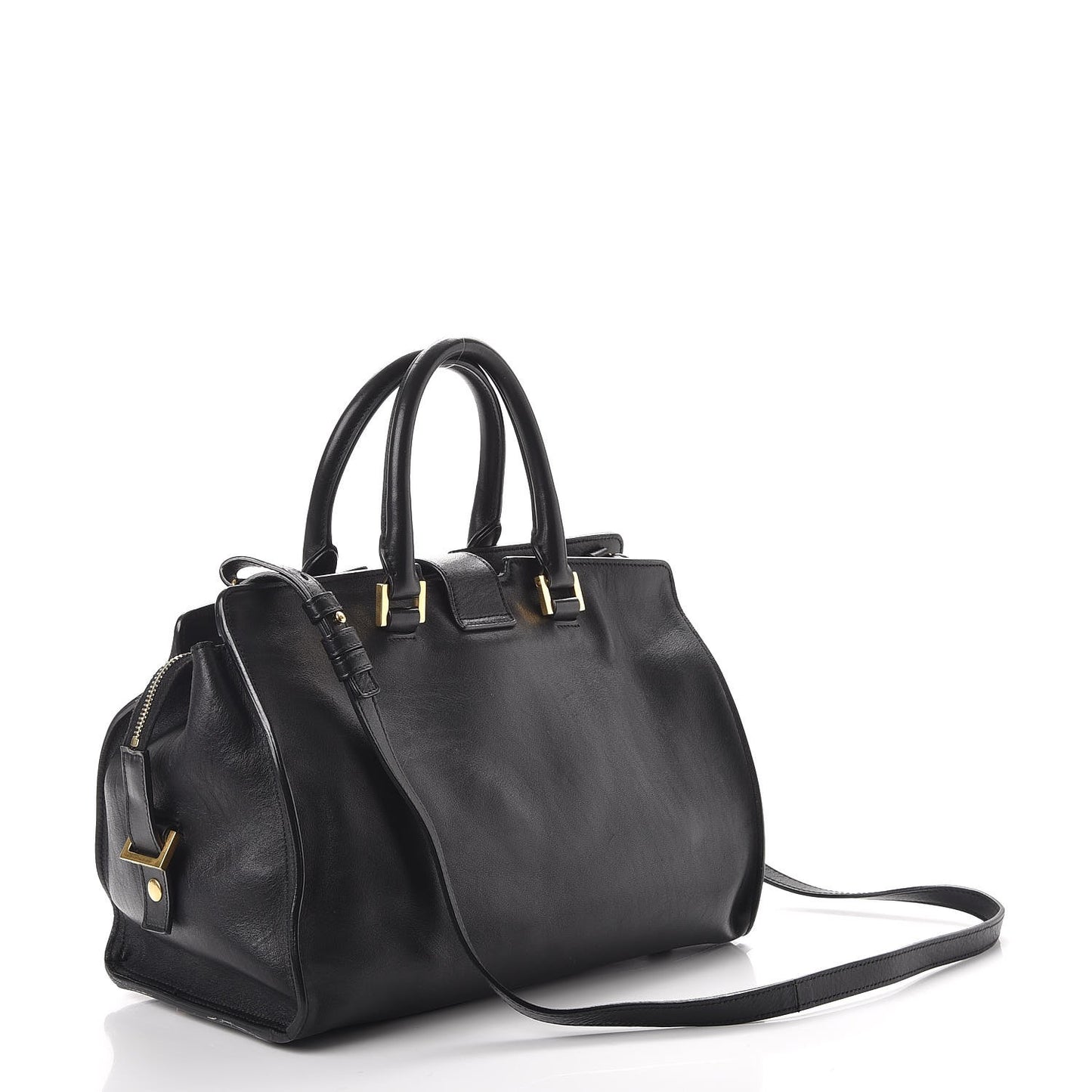 Calfskin Small Classic Y Cabas Black