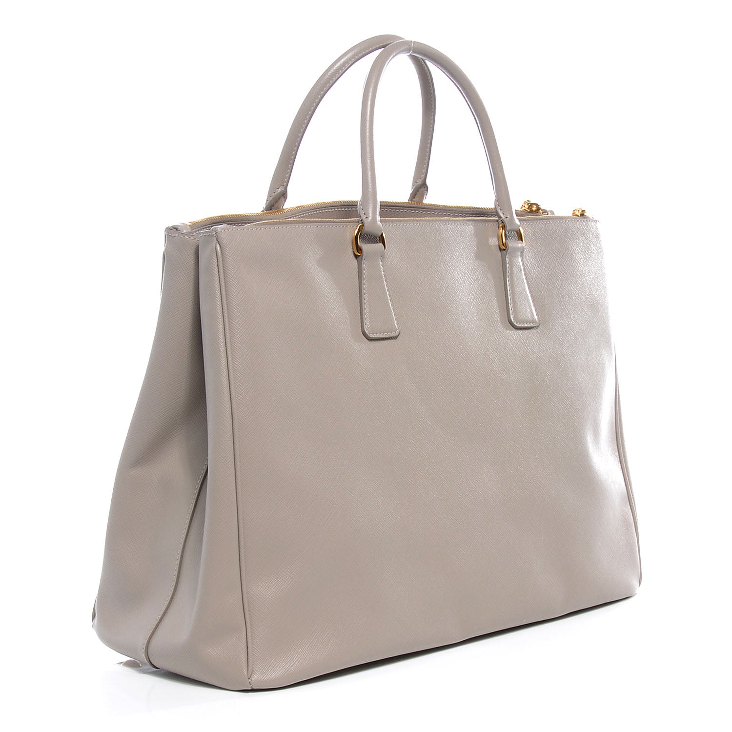 Prada Saffiano Lux Large Double Zip Tote Pomice 3 of 8