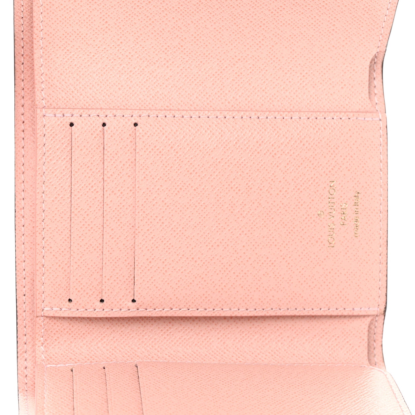 Damier Ebene Victorine Wallet Rose Ballerine