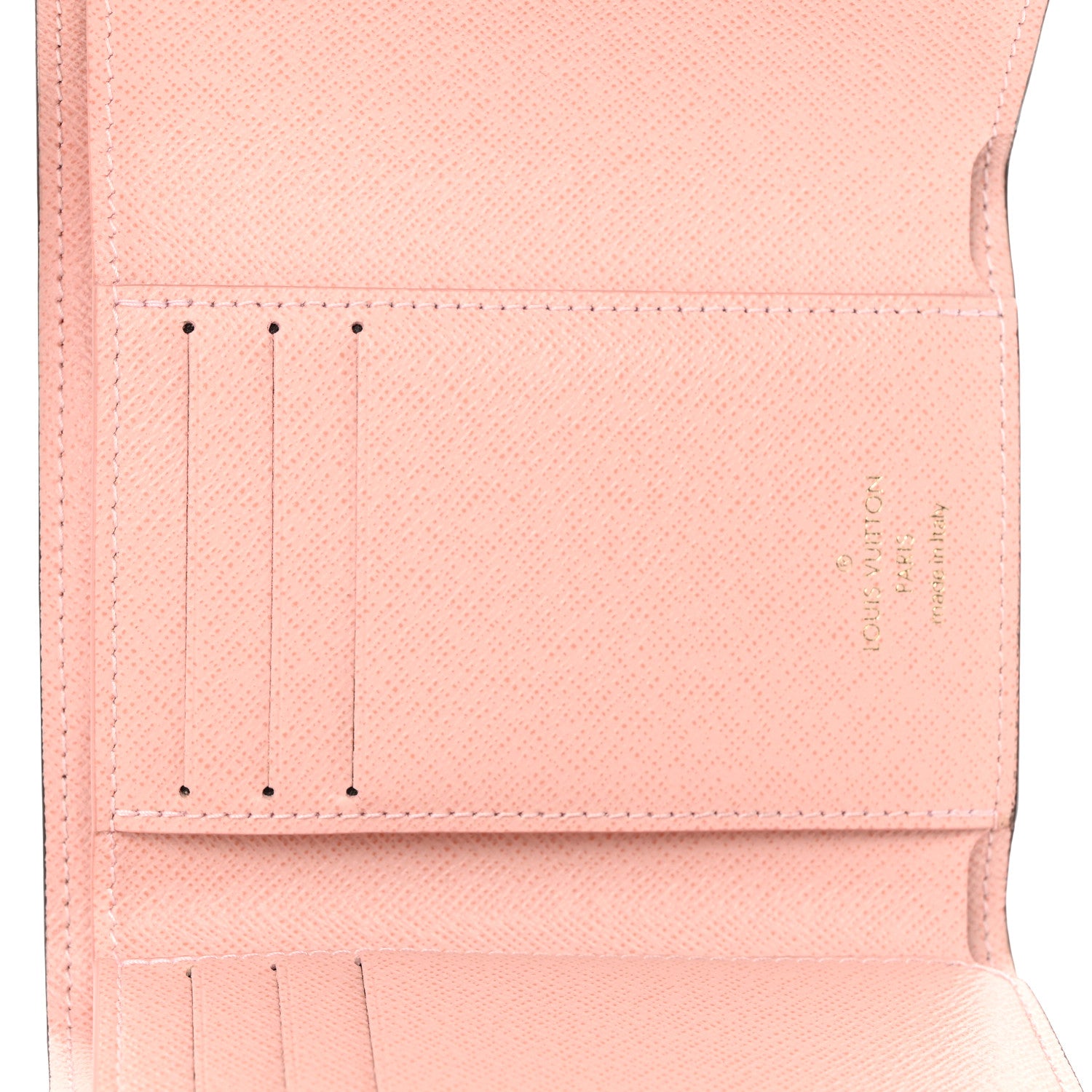Louis Vuitton Damier Ebene Victorine Wallet Rose Ballerine 5 of 9