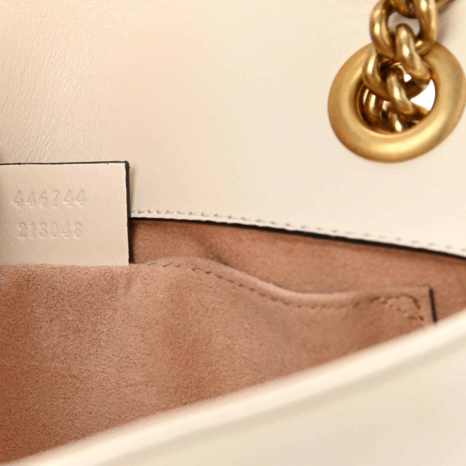 Gucci Calfskin Matelasse Mini GG Marmont Shoulder Bag White 7 of 13