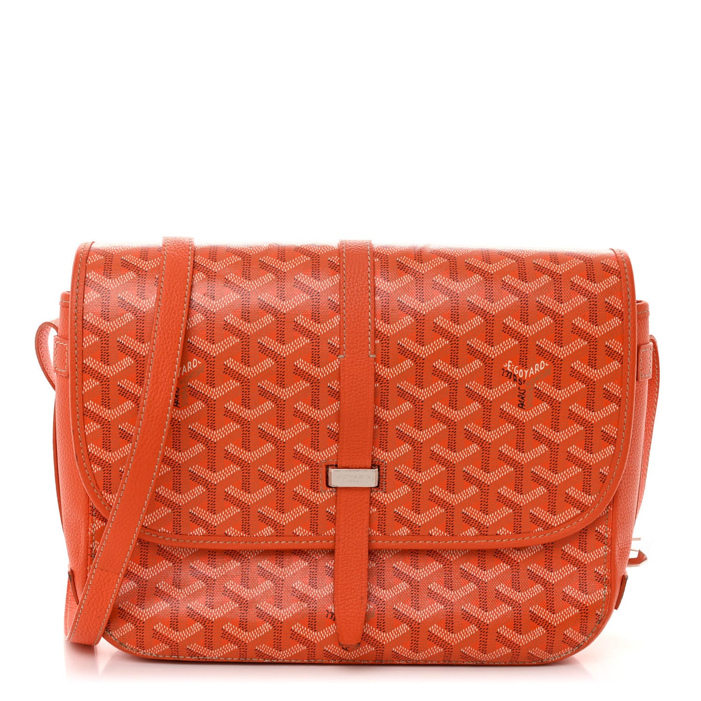 Goyardine Belvedere II MM Messenger Bag Orange