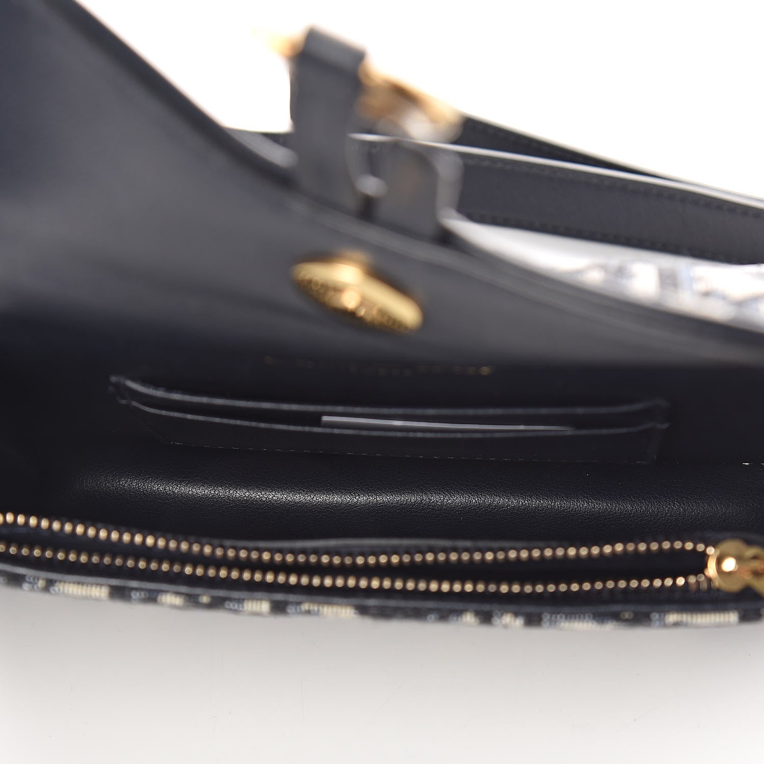 Christian Dior Oblique Saddle Belt Bag Blue 7 of 8