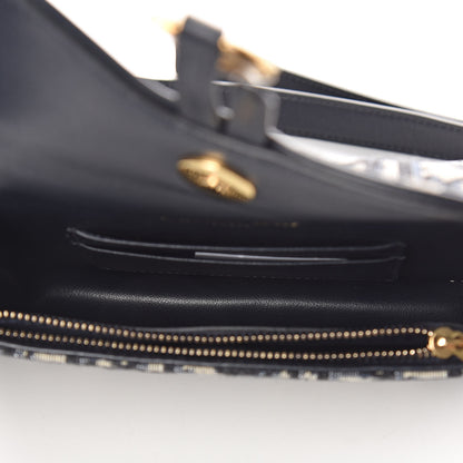 Christian Dior Oblique Saddle Belt Bag Blue 7 of 8