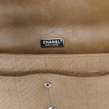Chanel Python Jumbo Double Flap Beige 15 of 15