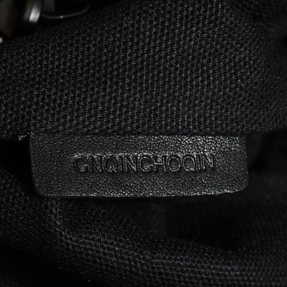 Burberry Canvas Mega Check Small Brickley Tote Black 7 of 10