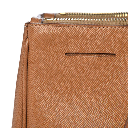 Prada Saffiano Lux Large Galleria Double Zip Tote Caramel 13 of 20