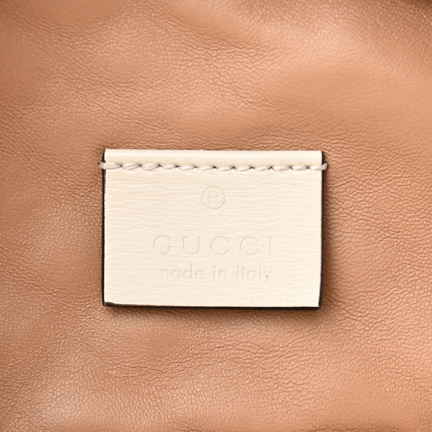 Calfskin Trapuntata Zumi Belt Bag Off White