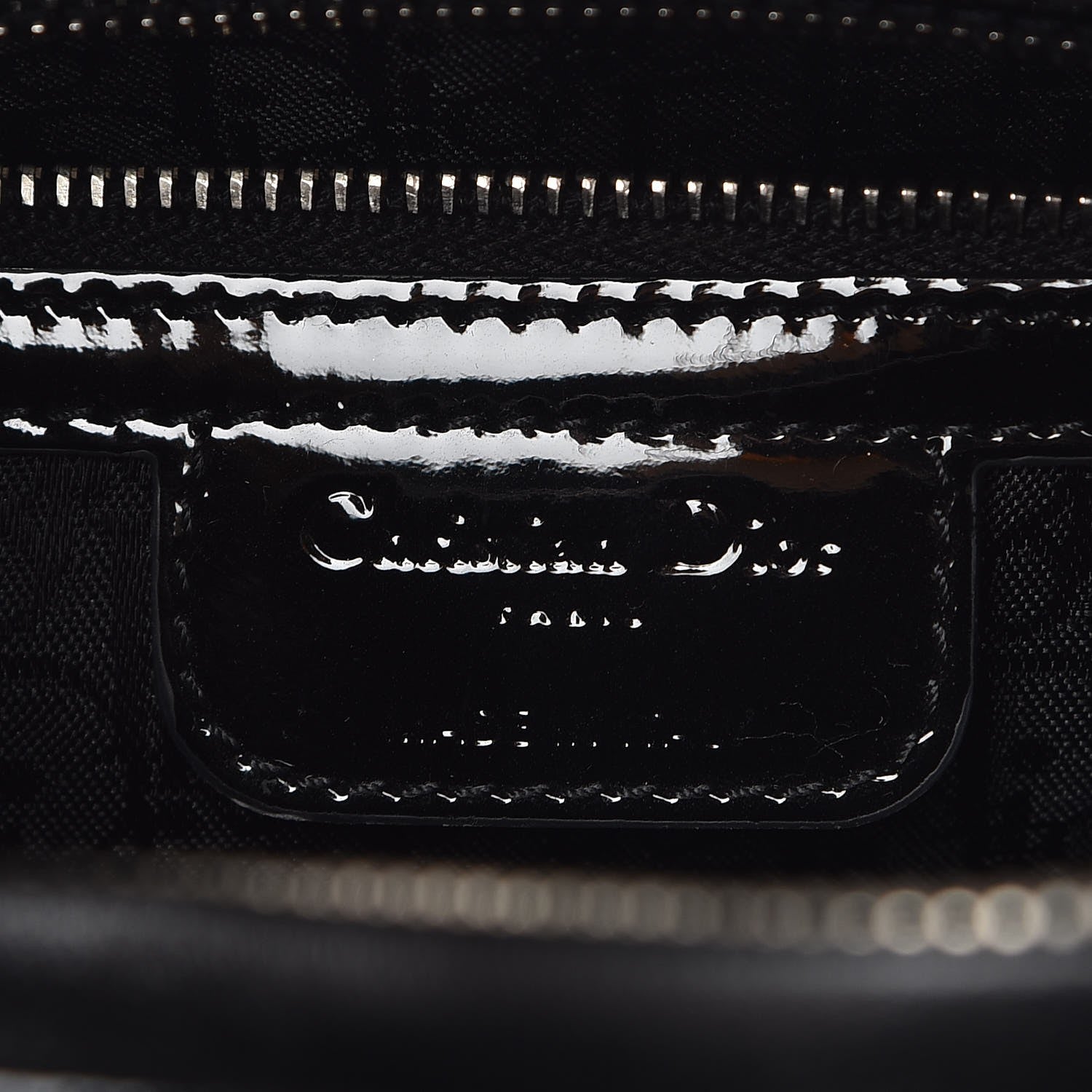 Christian Dior Patent Cannage Large Lady Dior Black 8 of 9
