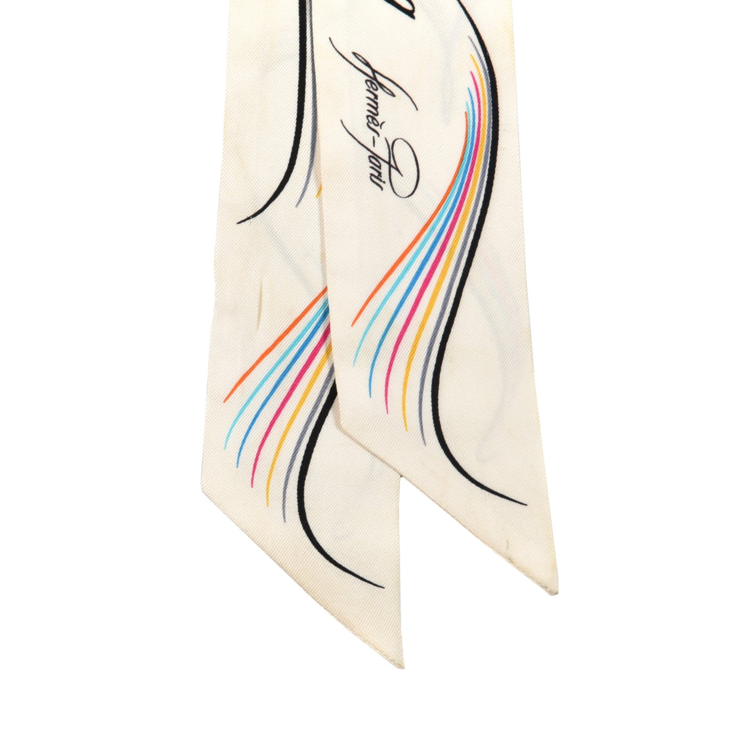 Silk 24 Faubourg Twilly Scarf Blanc