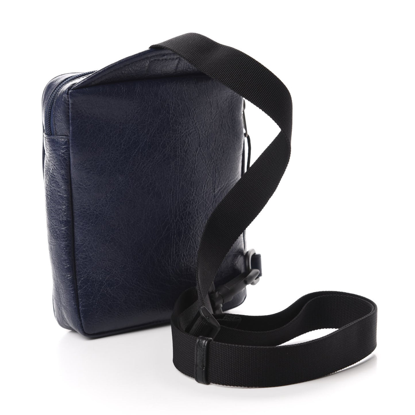 Agneau Logo Explorer Crossbody Messenger Bag Bleu