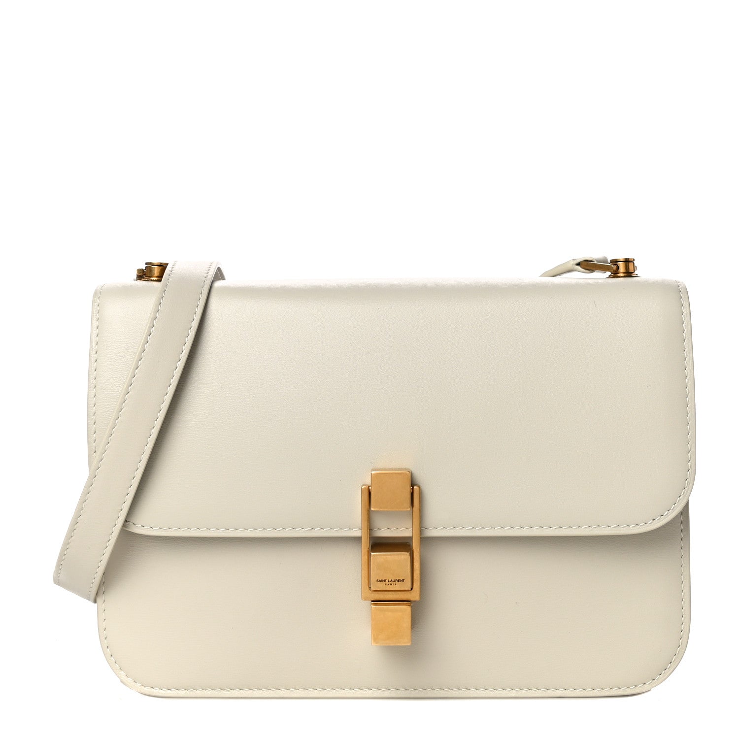 Saint Laurent Smooth Calfskin Carre Satchel Crema Soft 1 of 11