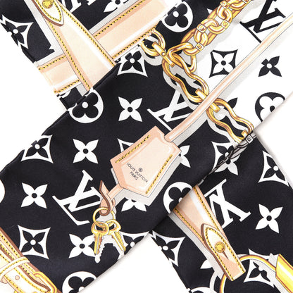 Louis Vuitton Silk Monogram Confidential Bandeau Black 3 of 5