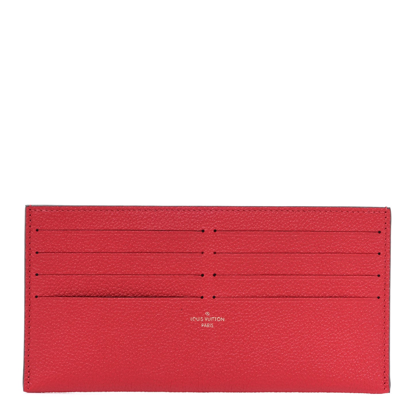 Calfskin Felicie Card Holder Insert Scarlet