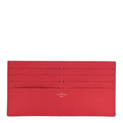 Louis Vuitton Calfskin Felicie Card Holder Insert Scarlet 1 of 6