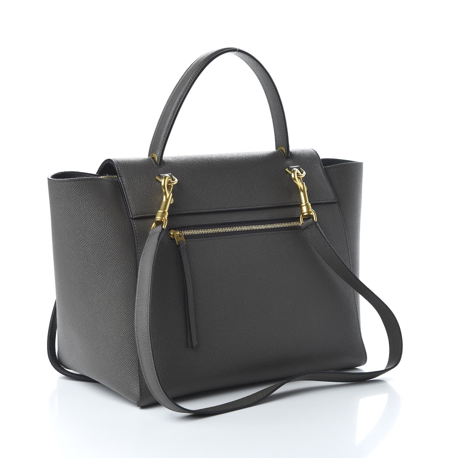 Celine Grained Calfskin Mini Belt Bag Grey 4 of 10