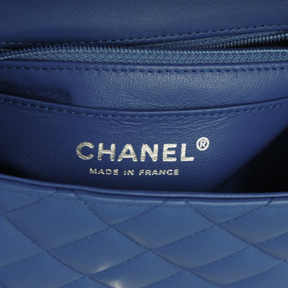 Chanel Lambskin Quilted Mini Square Flap Blue 7 of 8