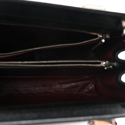 Gucci Grainy Calfskin Small Zumi Top Handle Bag Black 5 of 10