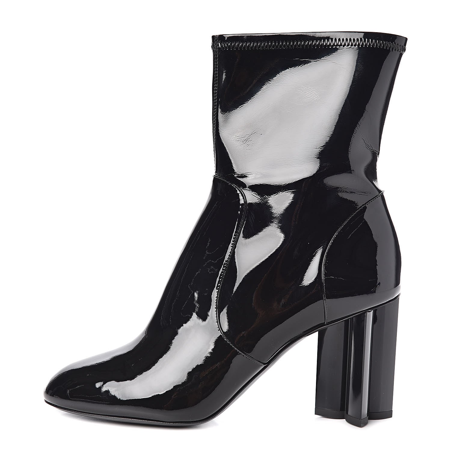 Louis Vuitton Patent Uniformes Silhouette Ankle Boots 40 Black 1 of 7