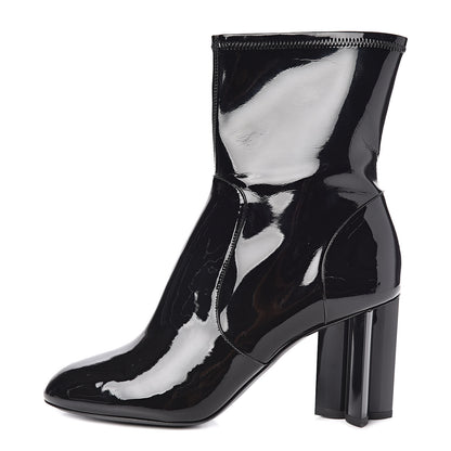 Louis Vuitton Patent Uniformes Silhouette Ankle Boots 40 Black 1 of 7