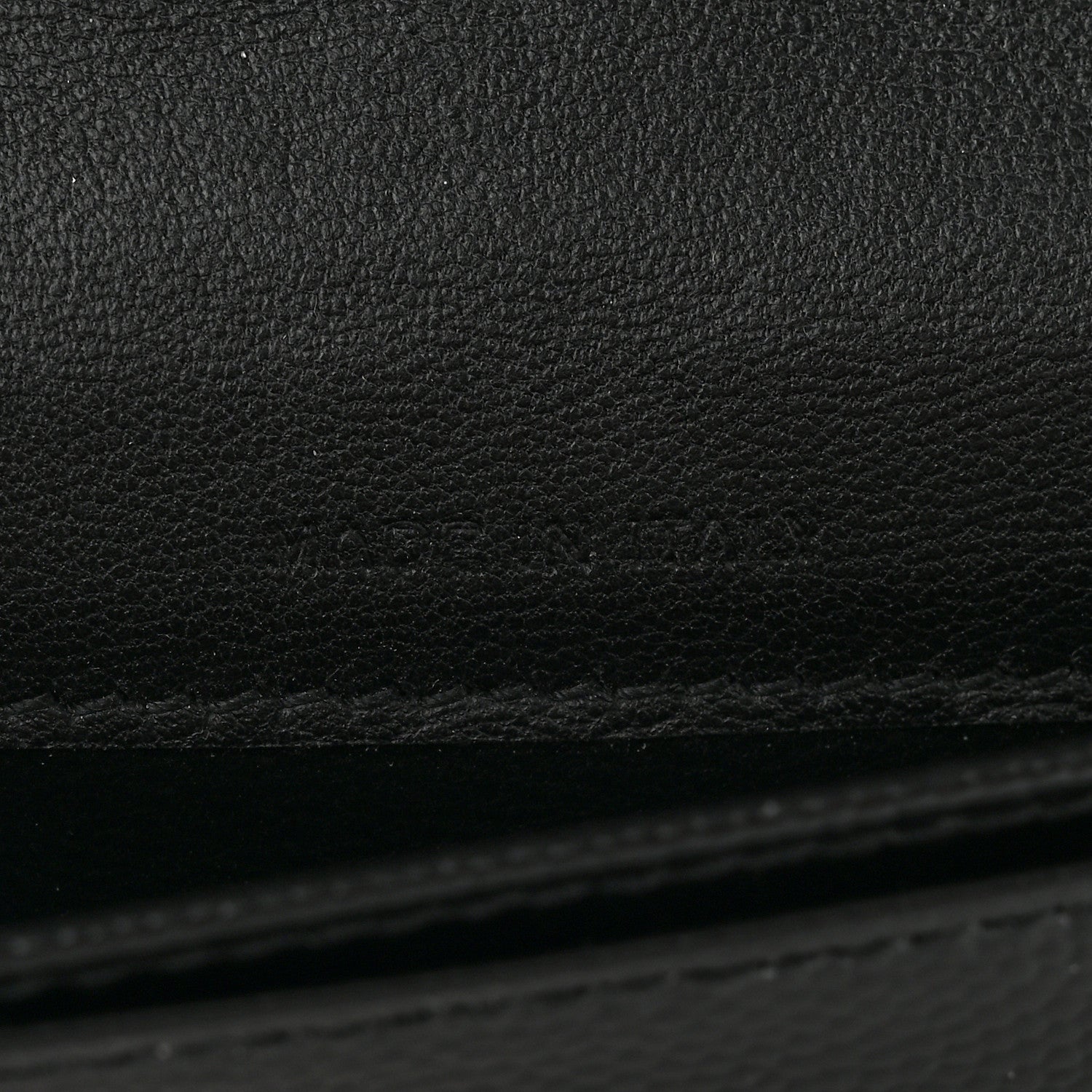 Saint Laurent Grain De Poudre Matelasse Chevron Monogram Flap Card Case Black 8 of 12