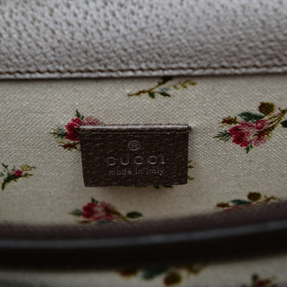 Gucci Calfskin Web Floral Embroidered Medium Dionysus Shoulder Bag New Acero 8 of 8