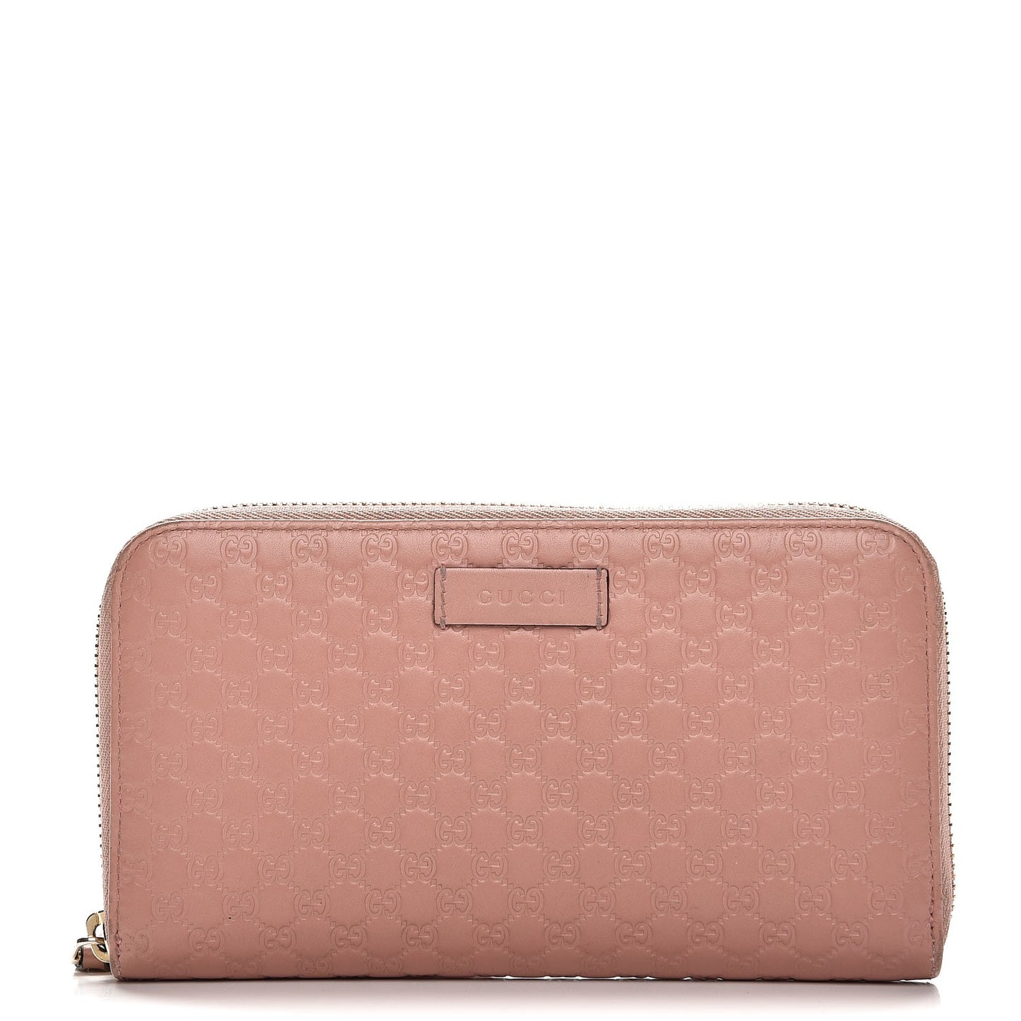 Microguccissima Zip Around Wallet Soft Pink