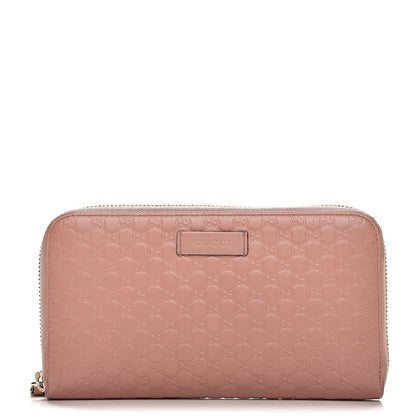Gucci Microguccissima Zip Around Wallet Soft Pink 1 of 12
