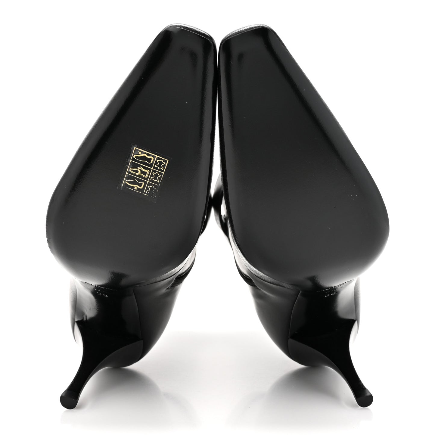 Goatskin Crystal Buckle Claude 90 Ankle Booties 38 Black