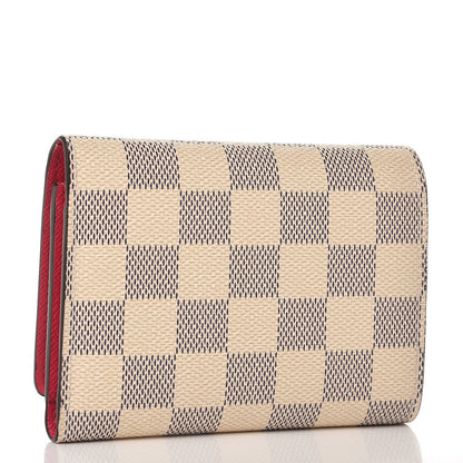 Louis Vuitton Damier Azur 2017 Christmas Animation Victorine Wallet 3 of 7