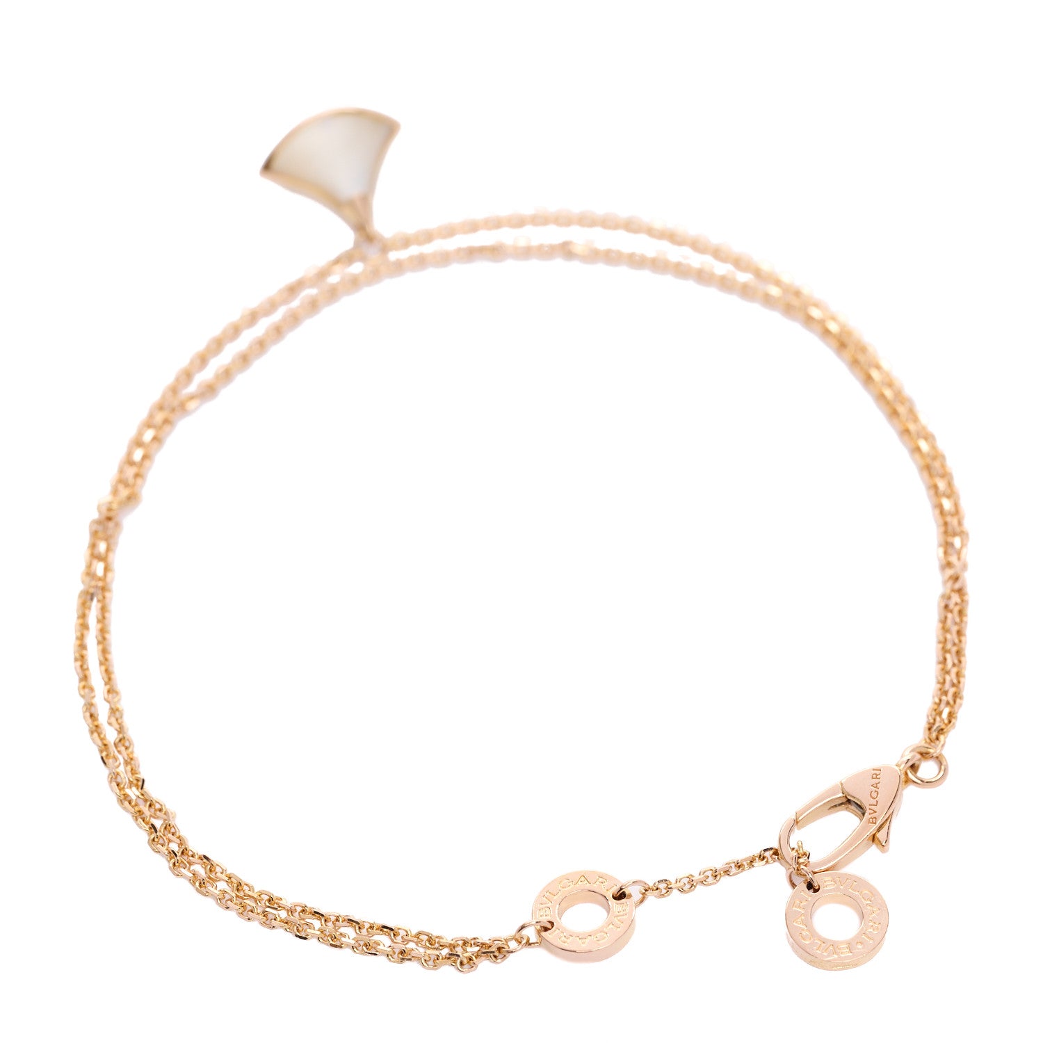 Bulgari 18K Rose Gold Mother of Pearl Divas' Dream Bracelet SM 3 of 5