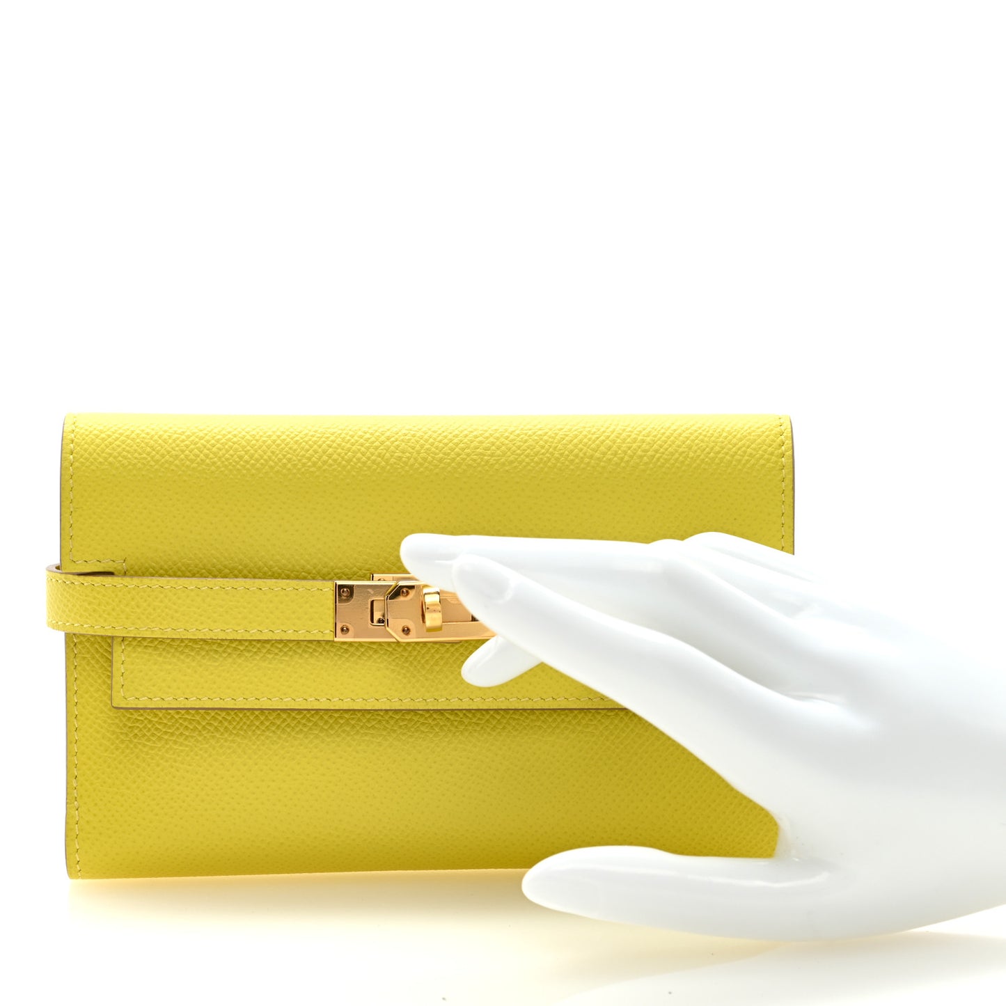 Epsom Medium Kelly Wallet Lime
