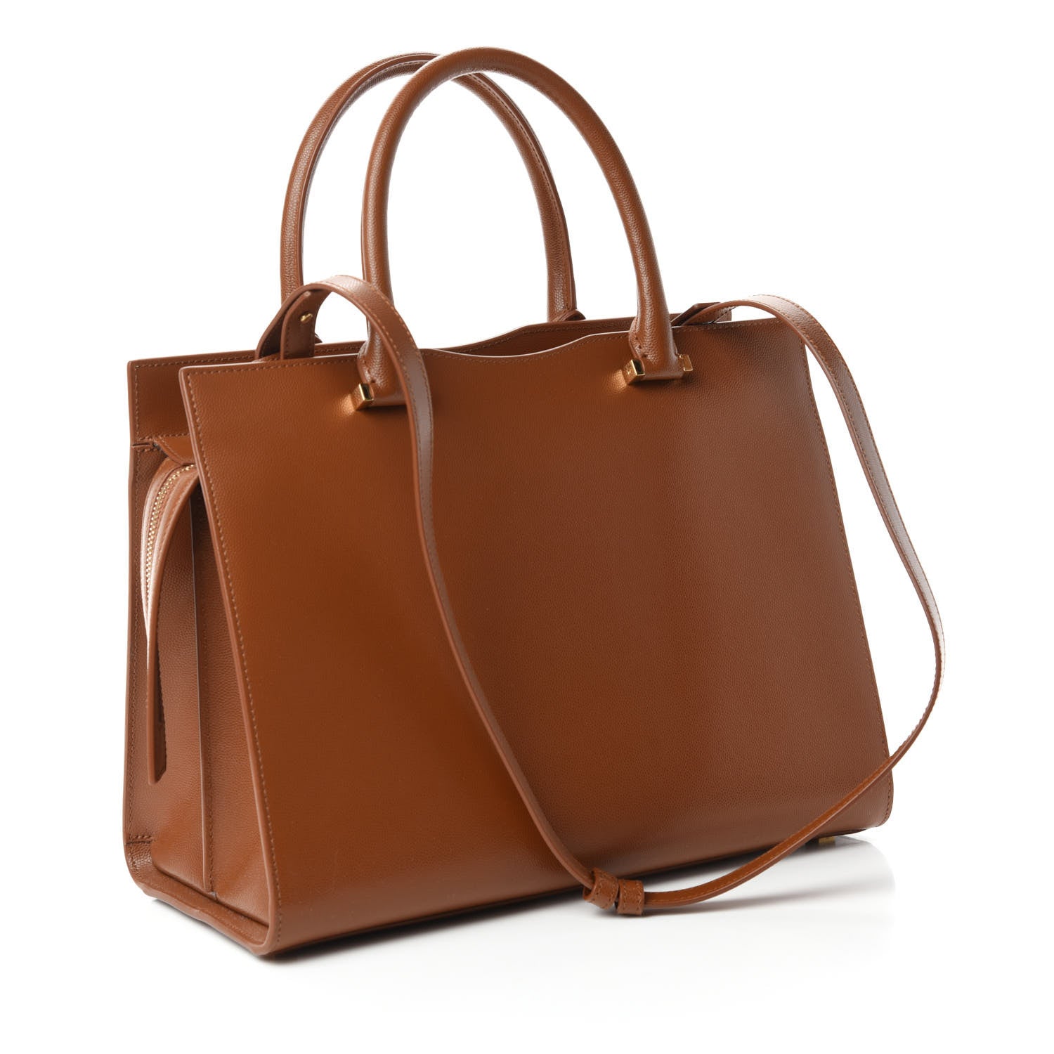 Saint Laurent Grain De Poudre Medium Uptown Tote Brick 4 of 12
