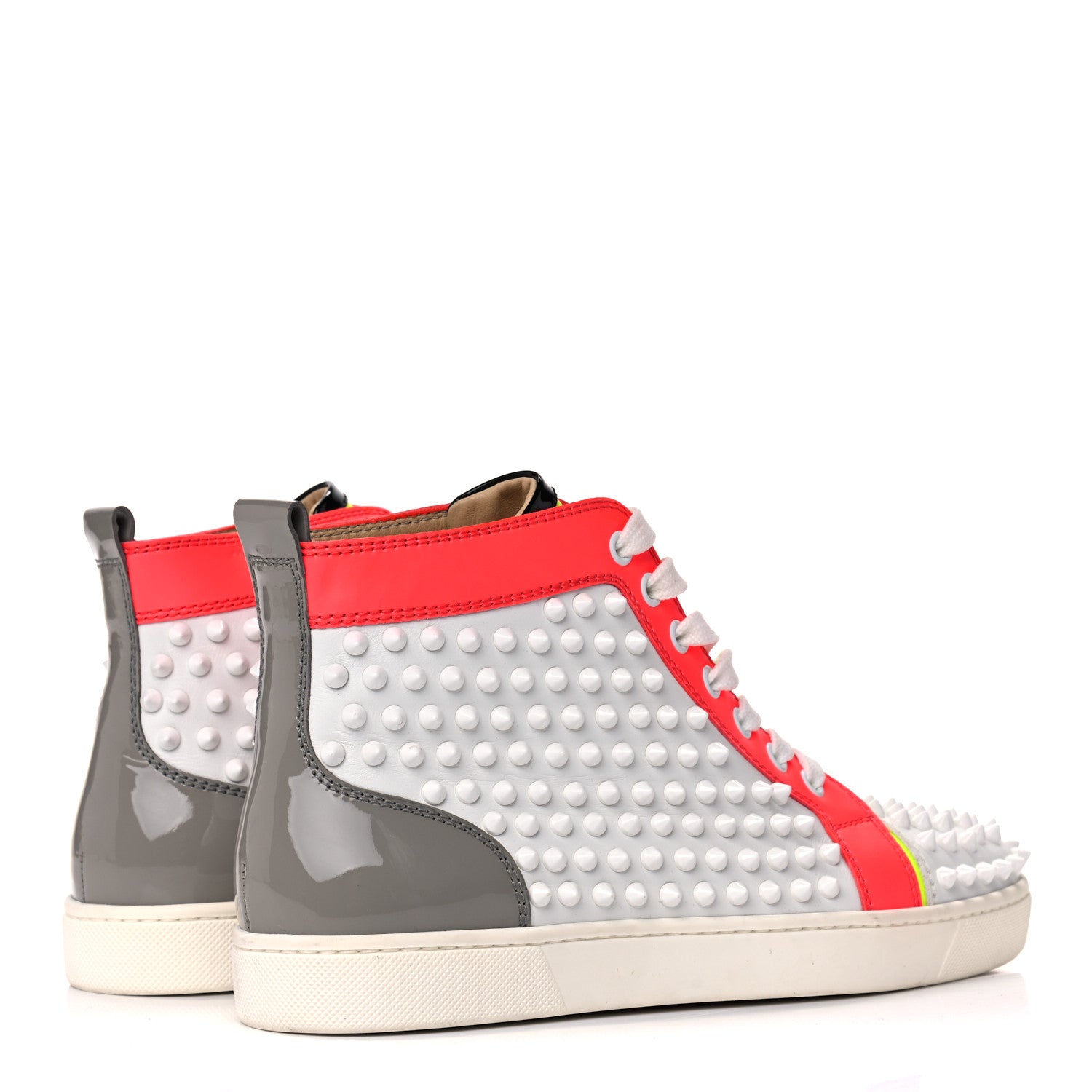 Christian Louboutin Calfskin Patent Louis Spikes Flat Sneakers 38.5 Multicolor 4 of 11