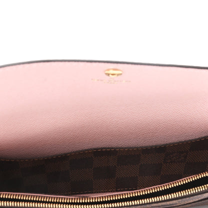 Louis Vuitton Damier Ebene Emilie Wallet Rose Ballerine 5 of 7