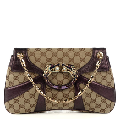 Gucci Monogram Tom Ford Jeweled Dragon Bag 1 of 8