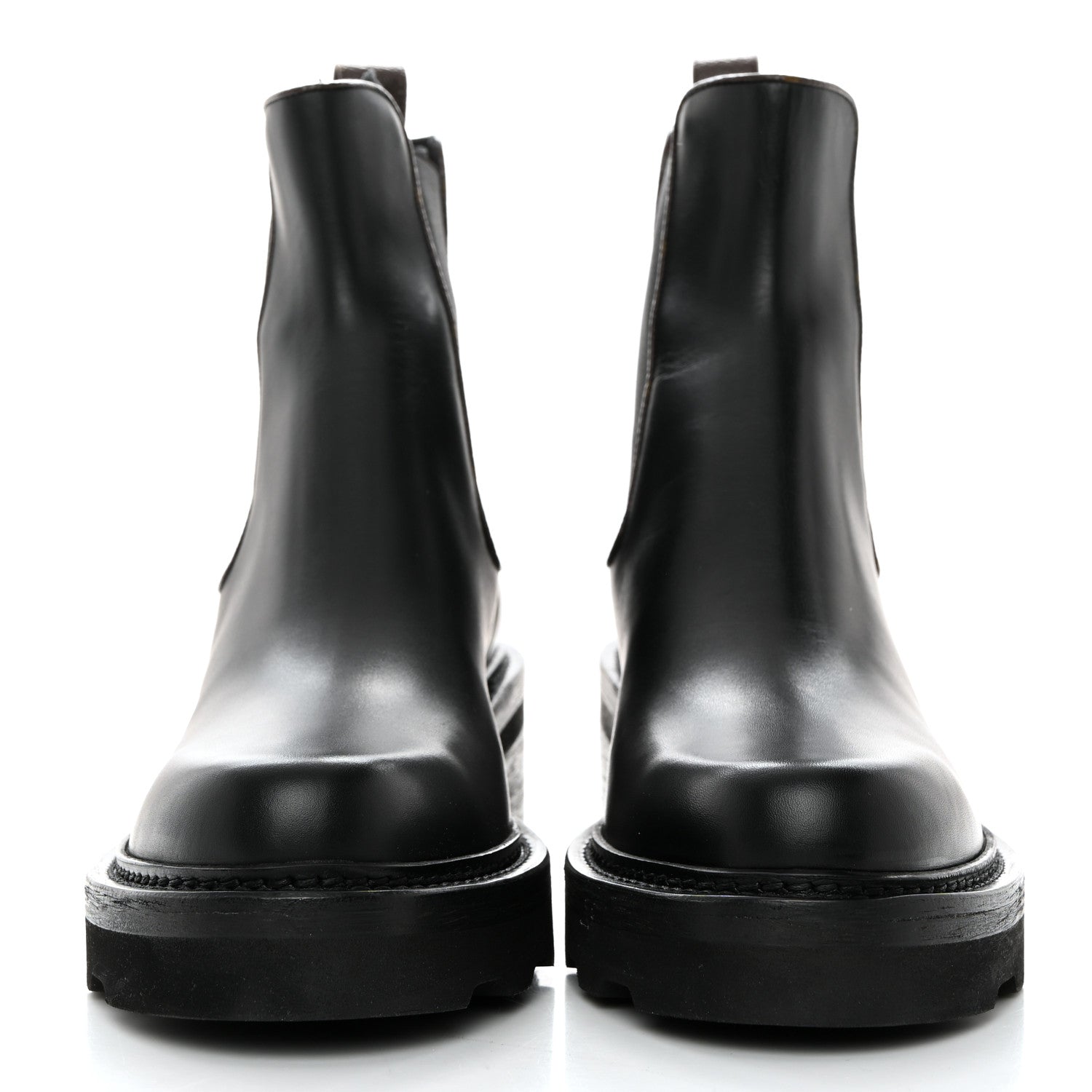 Louis Vuitton Calfskin Monogram Beaubourg Ankle Boots 39.5 Black 2 of 8
