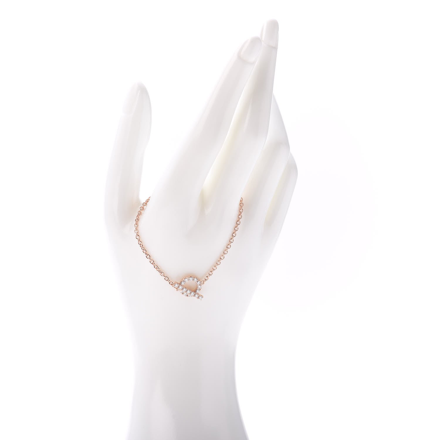 Hermes 18K Rose Gold Diamond Finesse Bracelet ST 2 of 5