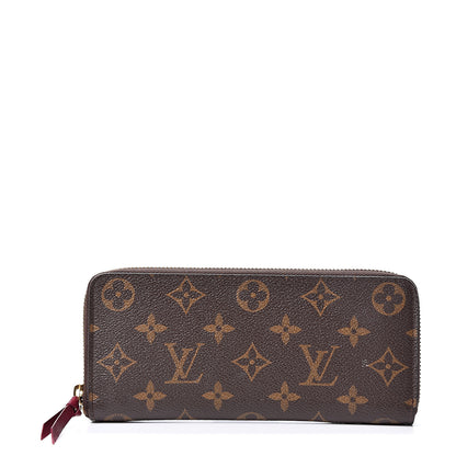 Louis Vuitton Monogram Clemence Wallet Fuchsia 1 of 9