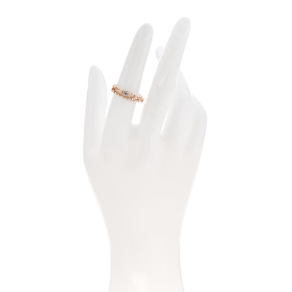Hermes 18K Rose Gold Diamond PM Chaine d'Ancre Chaos Ring 52 6 2 of 6