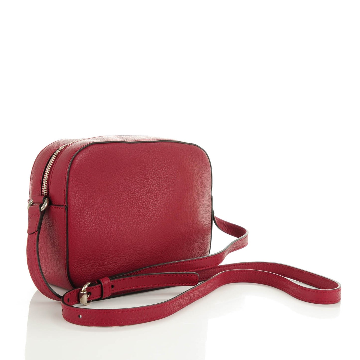 Pebbled Calfskin Studded Small Soho Disco Bag Soft Burgundy