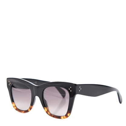 Celine Acetate Cat Eye Sunglasses CL4004IN Havana Black 1 of 7