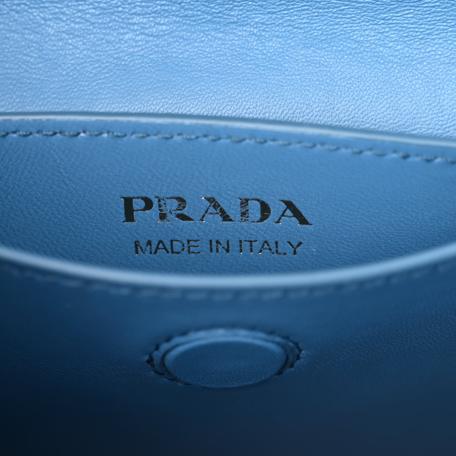 Prada Saffiano Cuir Mini Double Bag Cobalto 6 of 10