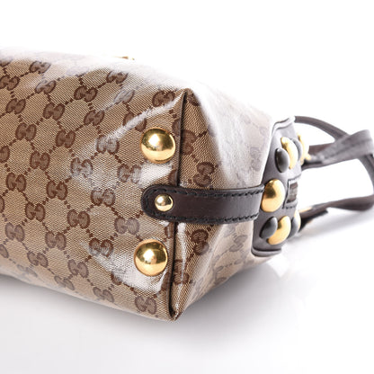 Gucci Crystal Monogram Medium Babouska Dome Bag Brown 6 of 9