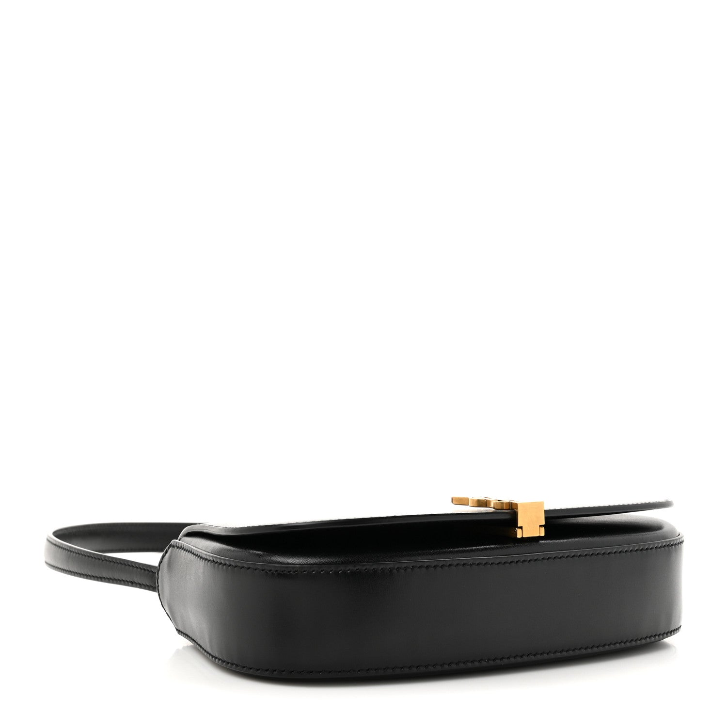 Saint Laurent Box Calfskin Mini Voltaire Shoulder Bag Black 4 of 10