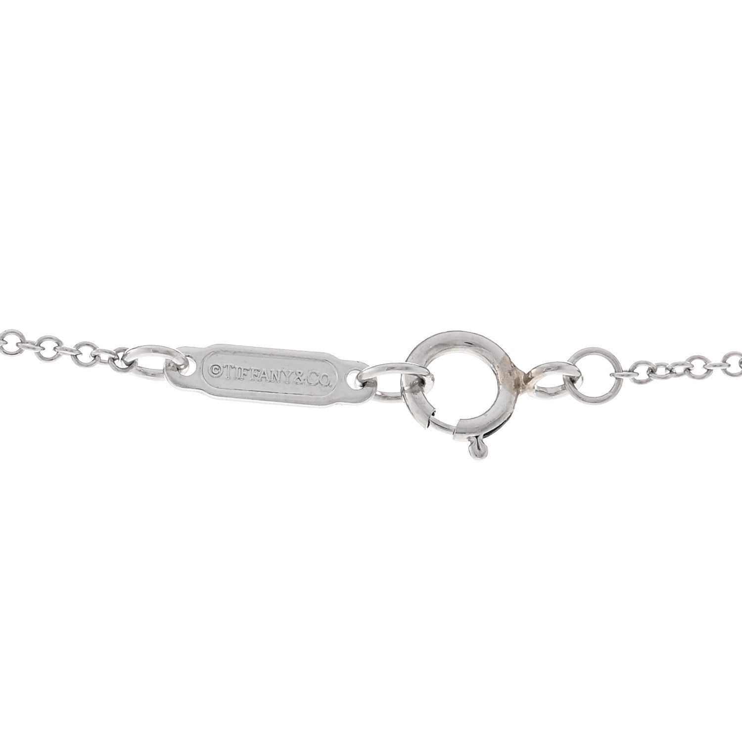 Tiffany Platinum Diamond .17ctw Small Paper Flowers Pendant Necklace 4 of 5