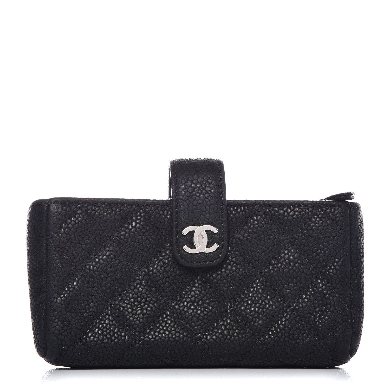 Chanel Caviar Quilted Mini Phone Holder Clutch Black 1 of 11