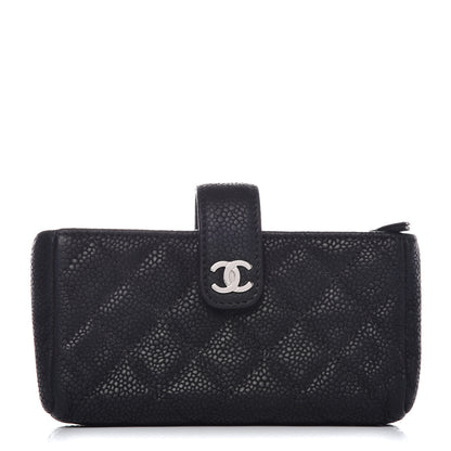 Chanel Caviar Quilted Mini Phone Holder Clutch Black 1 of 11