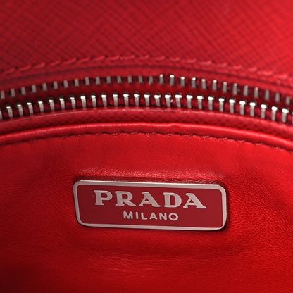 Prada Saffiano Print Shoulder Bag Alabastro Fuchsia 6 of 9