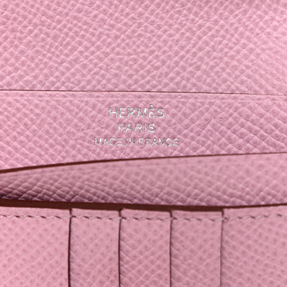 Hermes Epsom Bearn Compact Wallet Mauve Sylvestre 6 of 9